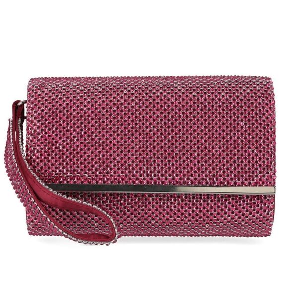 INC INTERNATIONAL CONCEPTS Soft Ajae Ruched Shoulder Bag purse, wallet, fuchsia - Picture 1 of 6